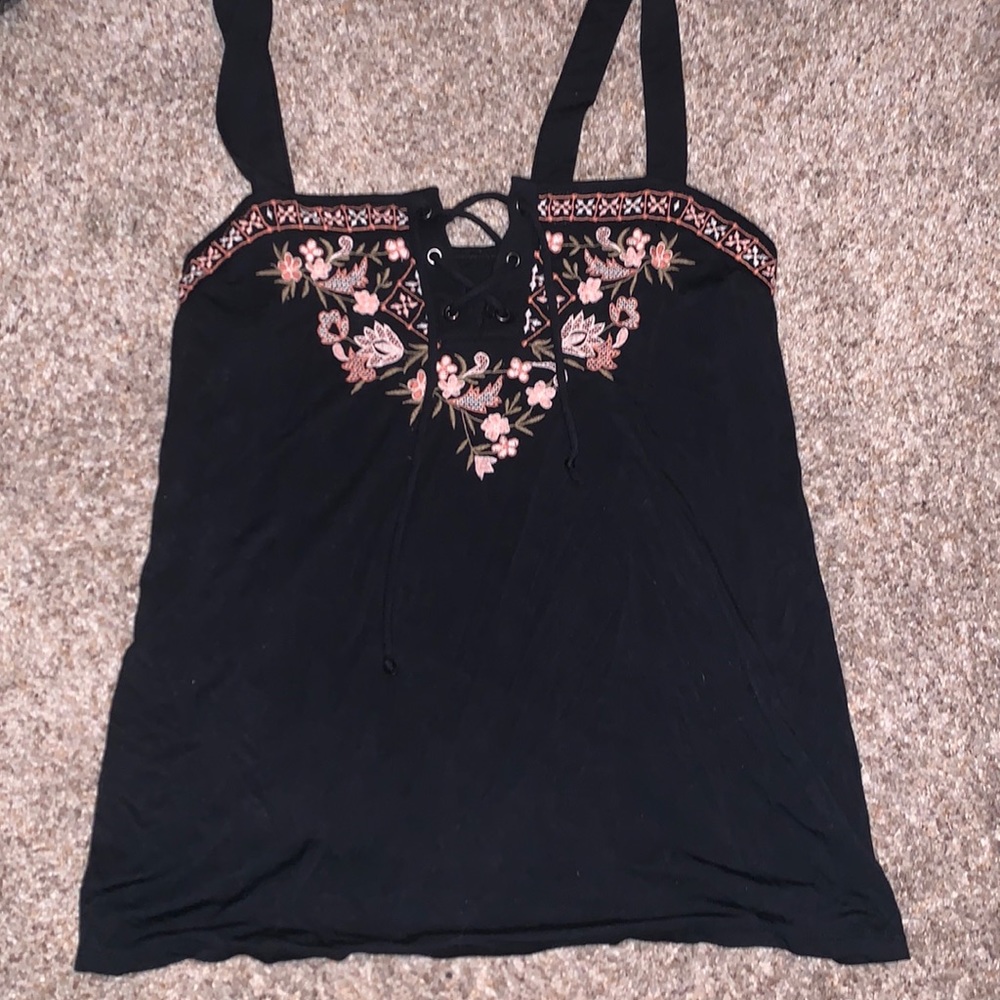American eagle embroidered tank top